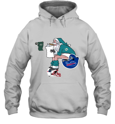Santa Claus Miami Dolphins Shit On Other Teams Christmas Hoodie