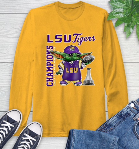 Baby Yoda LSU Tigers Champion Shirt 60