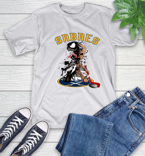NHL Buffalo Sabres Hockey Venom Groot Guardians Of The Galaxy T-Shirt 12