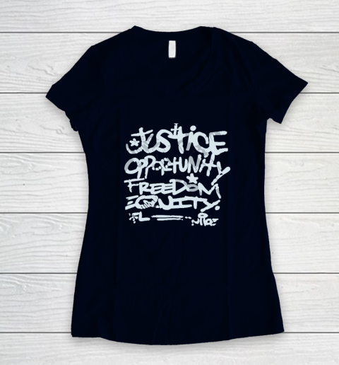 Mike Tomlin Justice Women's V-Neck T-Shirt 2