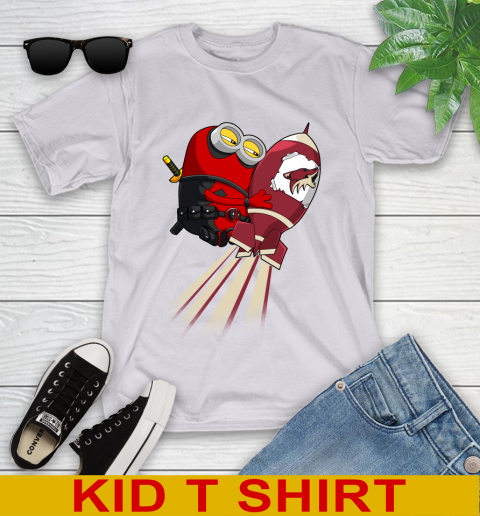 NHL Hockey Arizona Coyotes Deadpool Minion Marvel Shirt Youth T-Shirt 4