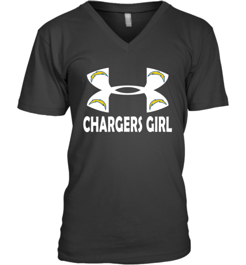 NFL Los Angeles Chargers Girl Under Armour Football Sports HJCT2vvswDD v neck unisex 8 95 151514 front black