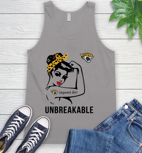 NFL Jacksonville Jaguars Girl Unbreakable Football Sports Tank Top 2