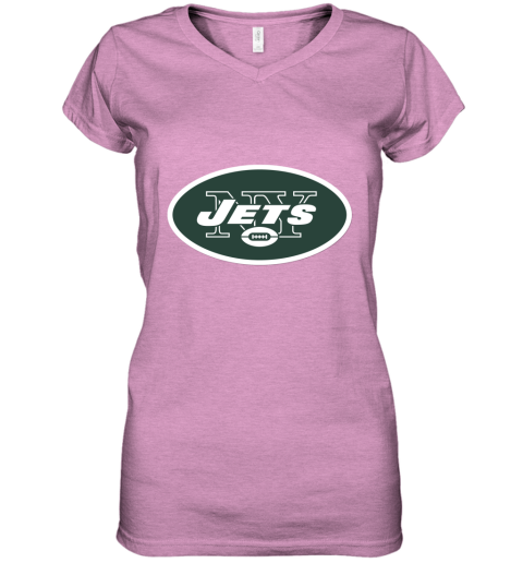 New York Jets NFL Line by Fanatics Branded Vintage Victory Women's V-Neck T-Shirt
