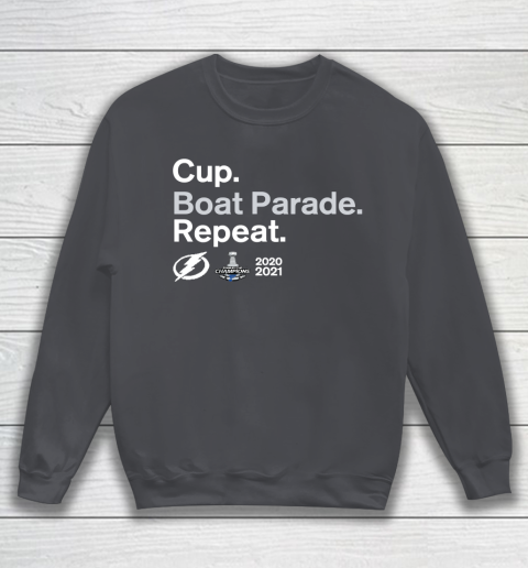 Cup Boat Parade Repeat Tampa bay Lightnings Stanley Hockey 2021 Sweatshirt 4