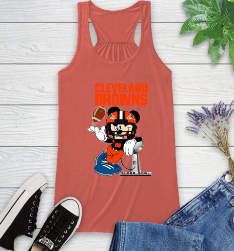 NFL Cleveland Browns Mickey Mouse Disney Super Bowl Football T Shirt Racerback Tank 4
