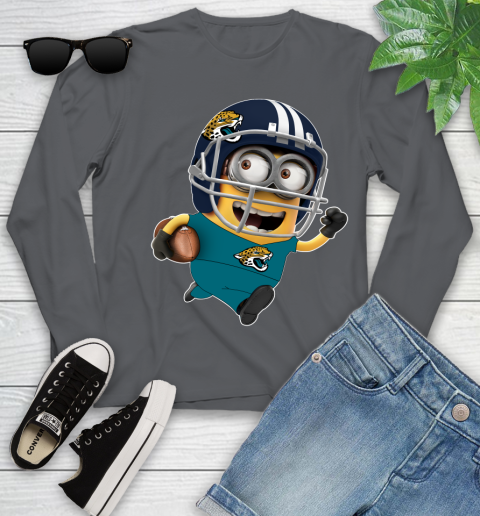 NFL Jacksonville Jaguars Minions Disney Football Sports Youth Long Sleeve 8