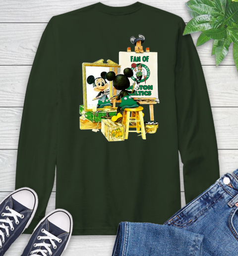 NBA Basketball Boston Celtics Mickey Drawing Shirt 59