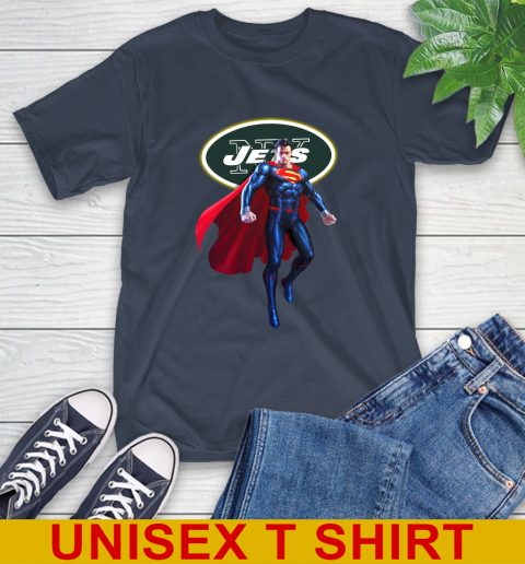 NFL Superman DC Sports Football New York Jets T-Shirt 4