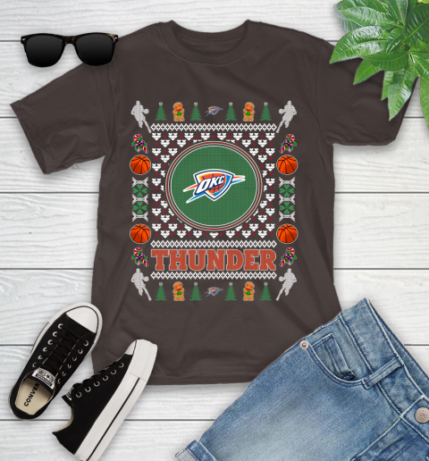 Oklahoma City Thunder Merry Christmas NBA Basketball Loyal Fan Ugly Shirt 106