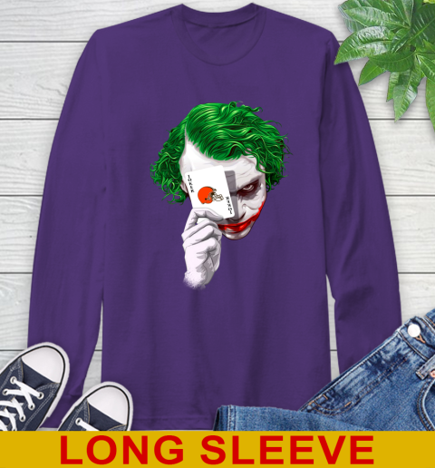 Cleveland Browns NFL Football Joker Card Shirt Long Sleeve T-Shirt 5