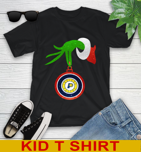 Indiana Pacers Grinch Merry Christmas NBA Basketball Youth T-Shirt 2