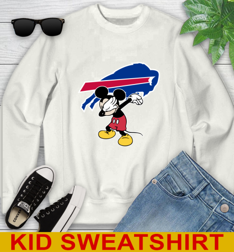 Buffalo Bills NFL Football Dabbing Mickey Disney Sports Youth Sweatshirt