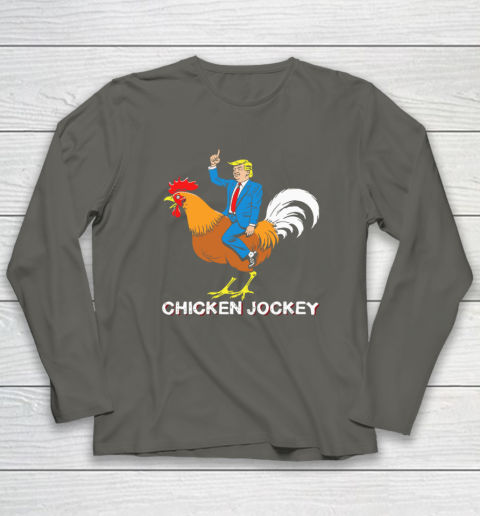 Chicken Jockey Funny Trump Long Sleeve T-Shirt 4
