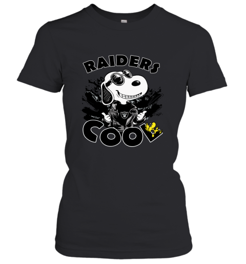 Oakland Raiders Snoopy Joe Cool We're Awesome Women's T-Shirt