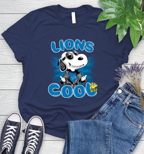 NFL Football Detroit Lions Cool Snoopy Shirt Women's T-Shirt 12
