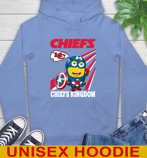 NFL Football Kansas City Chiefs Captain America Marvel Avengers Minion Shirt Hoodie 11