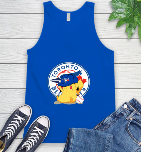 MLB Pikachu Baseball Sports Toronto Blue Jays Tank Top 5
