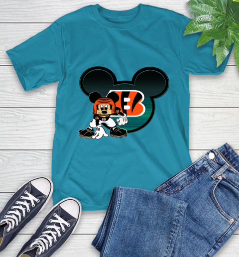 NFL Cincinnati Bengals Mickey Mouse Disney Football T Shirt T-Shirt 8