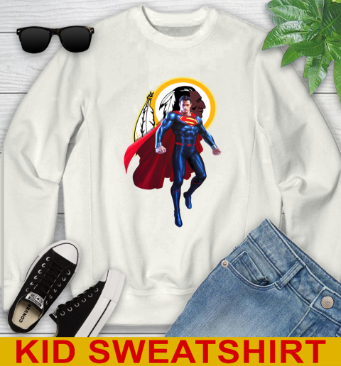 NFL Superman DC Sports Football Washington Redskins Youth Sweatshirt