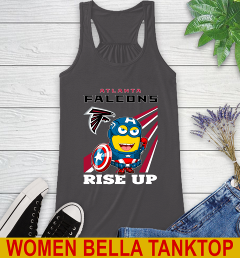 NFL Football Atlanta Falcons Captain America Marvel Avengers Minion Shirt Racerback Tank 10