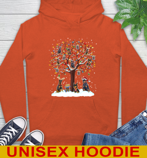 Doberman Pinscher dog pet lover light christmas tree shirt 16