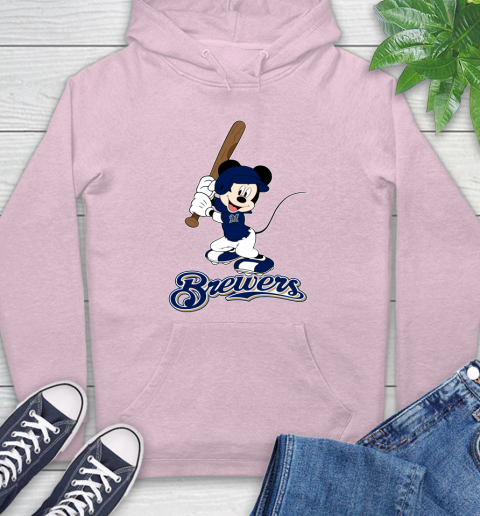 MLB Baseball Milwaukee Brewers Cheerful Mickey Mouse Shirt Hoodie 10