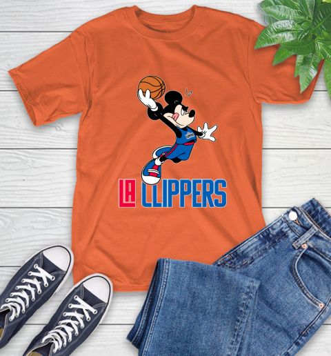 NBA Basketball LA Clippers Cheerful Mickey Mouse Shirt T-Shirt 5