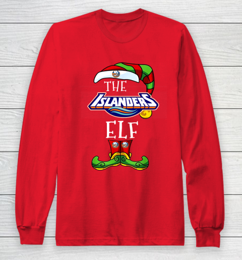 New York Islanders Christmas ELF Funny NHL Long Sleeve T-Shirt 7