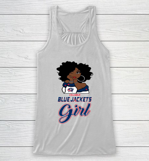 Columbus Blue Jackets Girl NHL Racerback Tank 2