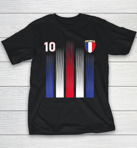 France 10 Soocer Jersey France Football Fan Soccer Youth T-Shirt
