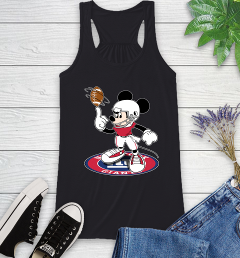 NFL Football New York Giants Cheerful Mickey Disney Shirt Racerback Tank