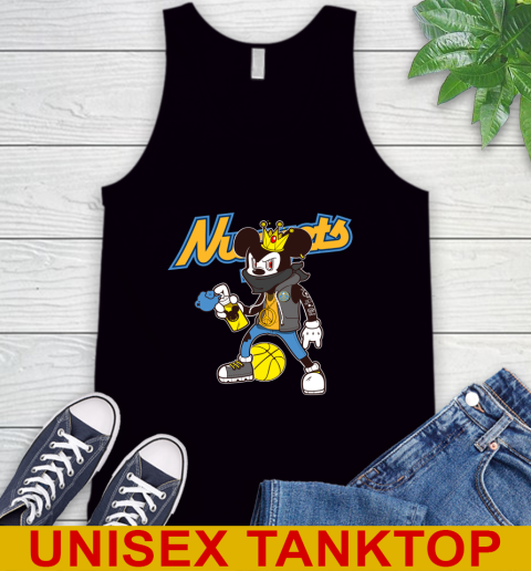 Denver Nuggets NBA Basketball Mickey Peace Sign Sports Tank Top 2