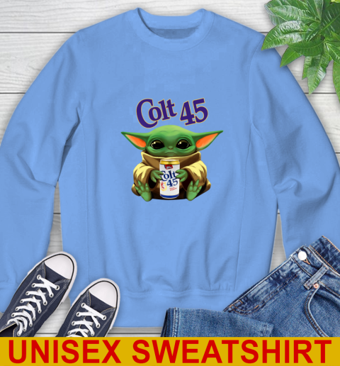 Star Wars Baby Yoda Hugs Colt 45 Beer Shirt 35