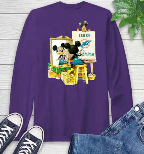 NFL Football Miami Dolphins Mickey Drawing Shirt 58
