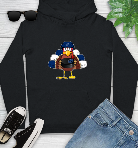 Tampa Bay Lightning Turkey Thanksgiving Day Youth Hoodie 2