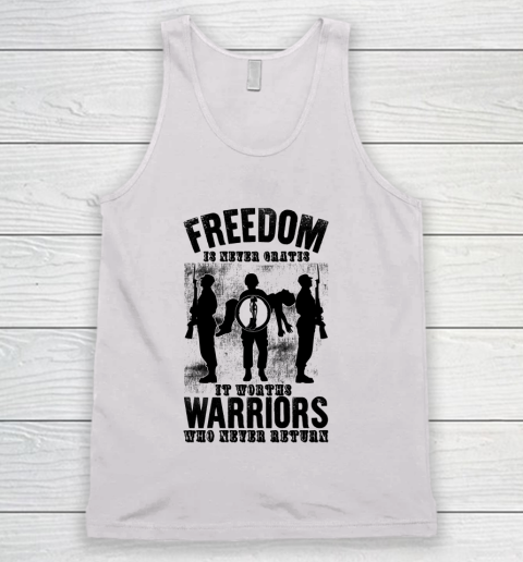 Veteran Shirt Freedom Is Nerver Gratis 4th Of July Tank Top