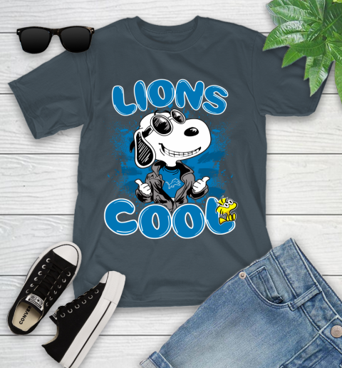 NFL Football Detroit Lions Cool Snoopy Shirt Youth T-Shirt 9
