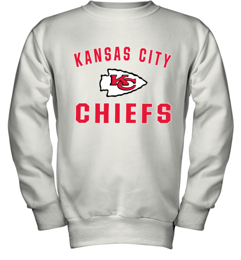 Kansas City Chiefs NFL Pro Line Gray Victory Arch Youth Sweatshirt