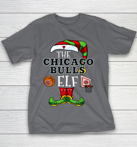 Chicago Bulls Christmas ELF Funny NBA Youth T-Shirt 5