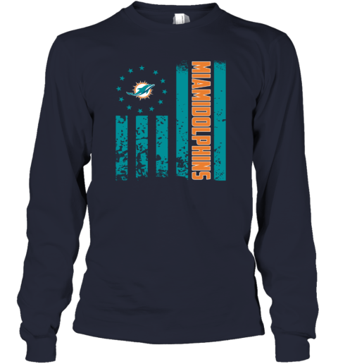 NFL Miami Dolphins Youth Layered Long Sleeve Crew 