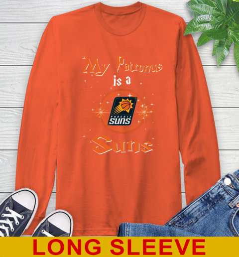 NBA Basketball Harry Potter My Patronus Is A Phoenix Suns Long Sleeve T-Shirt 4
