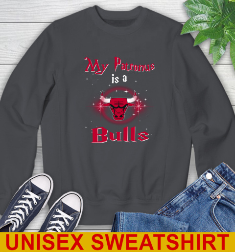 NBA Basketball Harry Potter My Patronus Is A Chicago Bulls Sweatshirt 7