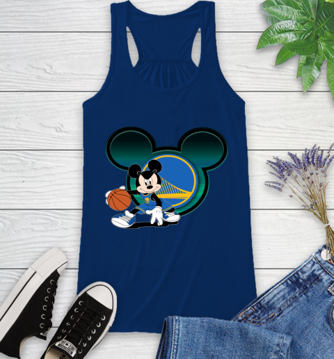 NBA Golden State Warriors Mickey Mouse Disney Basketball Racerback Tank 9