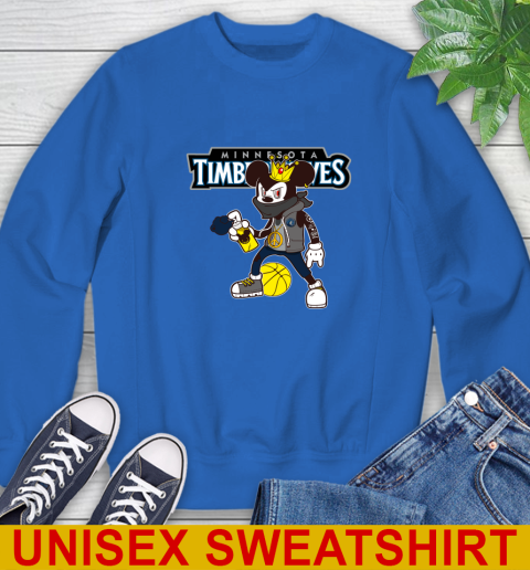 Minnesota Timberwolves NBA Basketball Mickey Peace Sign Sports Sweatshirt 10 Minnesota Timberwolves NBA Basketball Mickey Peace Sign Sports Sweatshirt - Image 10