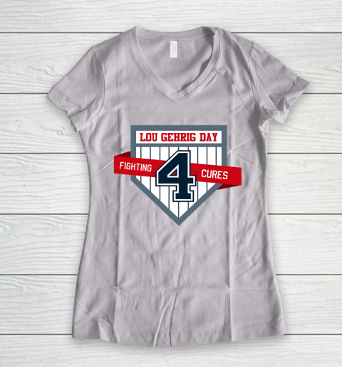 Lou Gehrig Day Women's V-Neck T-Shirt