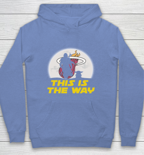 Miami Heat NBA Basketball Star Wars Yoda And Mandalorian This Is The Way Youth Hoodie 9 Miami Heat NBA Basketball Star Wars Yoda And Mandalorian This Is The Way Youth Hoodie - Image 9