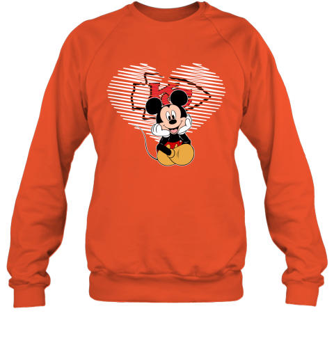 NFL Kansas City Chiefs The Heart Mickey Mouse Disney Football T Shirt 1H9nO6xFy0q sweatshirt 35 95 151514 front orange