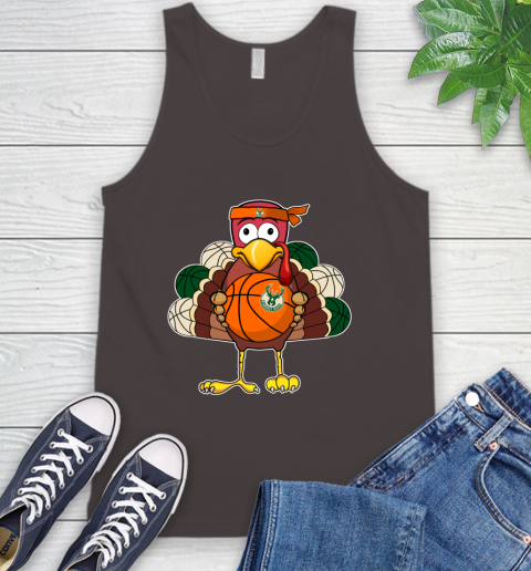 Milwaukee Bucks Turkey thanksgiving day Tank Top - Image 8