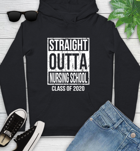Nurse Shirt Class Of 2020 Straight Outta Nursing School Graduation Gift T Shirt Youth Hoodie